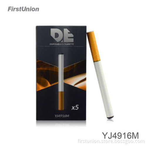 500 puffs max vapor disposable e cigarette, YJ4916M with simulated ash lampshade, CE and RoHS marks